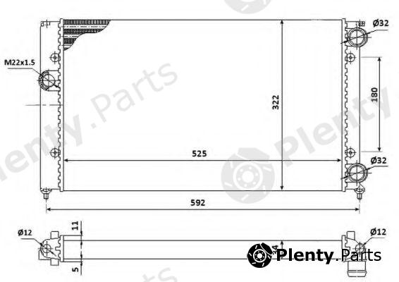  NRF part 529501 Radiator, engine cooling