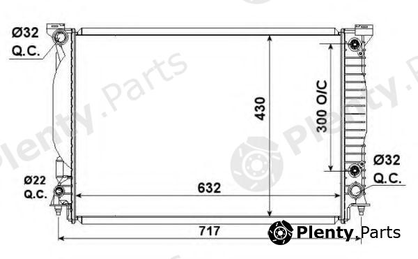  NRF part 53190 Radiator, engine cooling