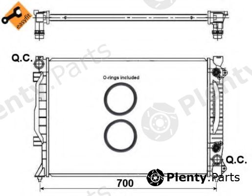  NRF part 53444 Radiator, engine cooling