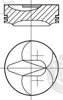  NÜRAL part 87-287107-30 (8728710730) Piston