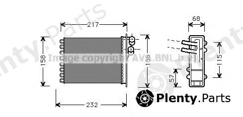  AVA QUALITY COOLING part CR6046 Heat Exchanger, interior heating