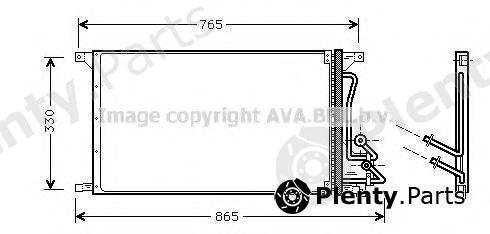  AVA QUALITY COOLING part FD5304 Condenser, air conditioning