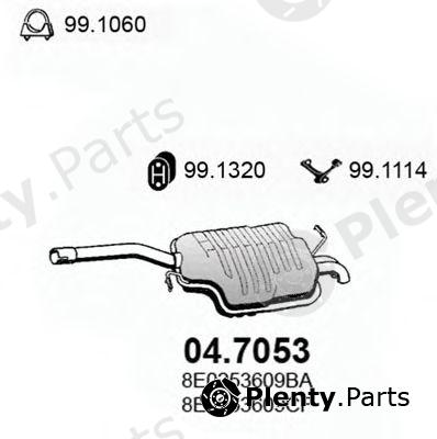  ASSO part 04.7053 (047053) End Silencer
