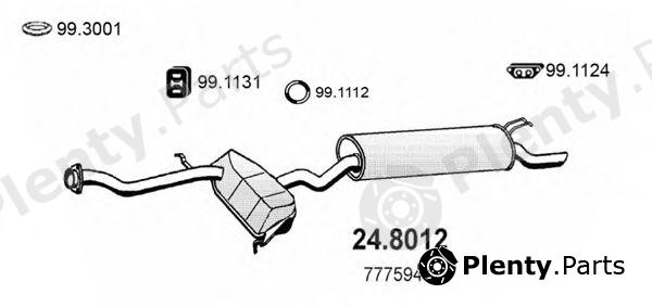  ASSO part 24.8012 (248012) Middle-/End Silencer