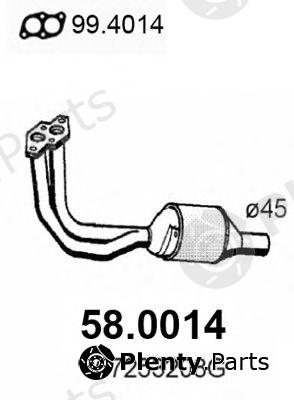  ASSO part 58.0014 (580014) Catalytic Converter