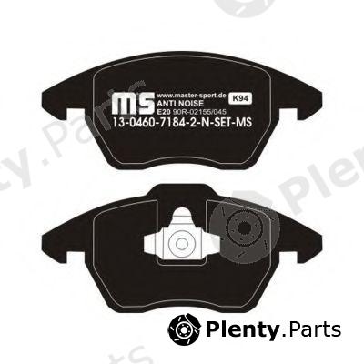  MASTER-SPORT part 13-0460-7184-2N-SET-MS (13046071842NSETMS) Brake Pad Set, disc brake