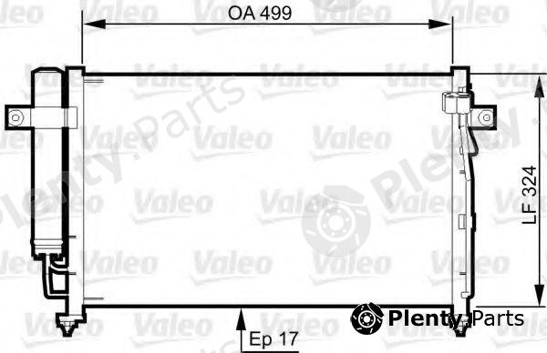  VALEO part 814341 Condenser, air conditioning