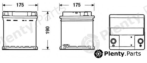  EXIDE part EC400 Starter Battery