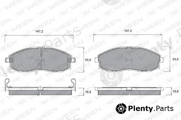  WEEN part 151-1174 (1511174) Brake Pad Set, disc brake