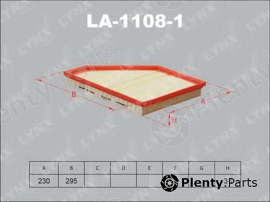  LYNXauto part LA-1108-1 (LA11081) Air Filter