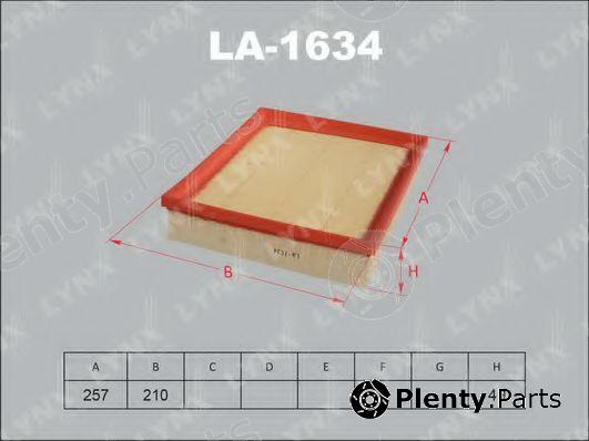  LYNXauto part LA-1634 (LA1634) Air Filter