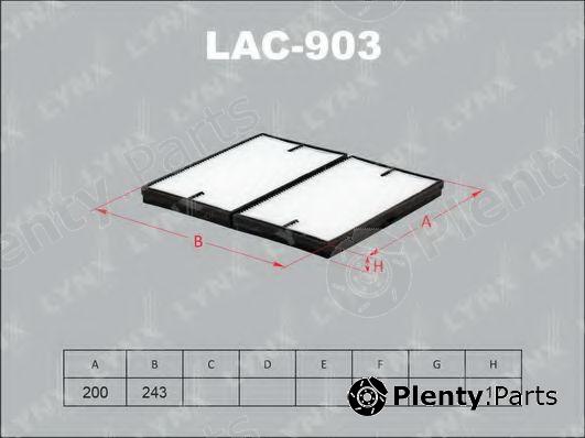  LYNXauto part LAC-903 (LAC903) Filter, interior air