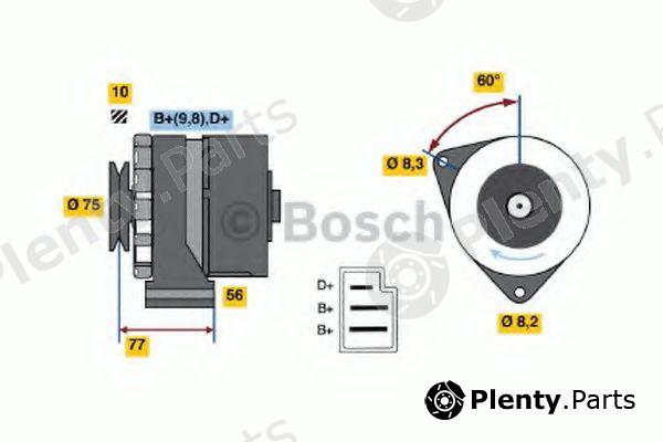  BOSCH part 0986031040 Alternator