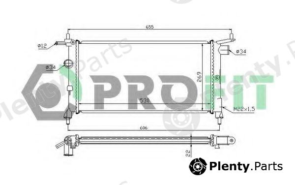  PROFIT part PR5018A2 Radiator, engine cooling