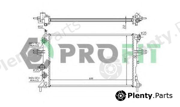  PROFIT part PR5054A1 Radiator, engine cooling