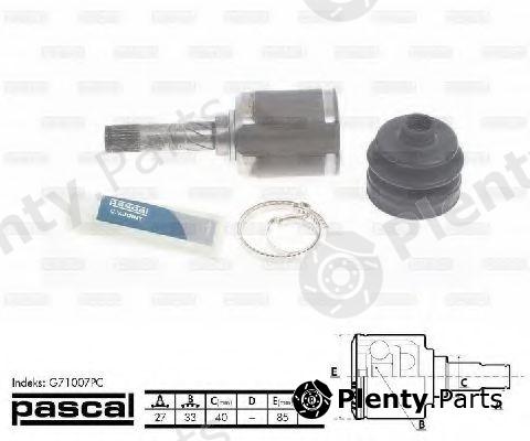  PASCAL part G71007PC Joint Kit, drive shaft