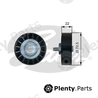  GATES part T36607 Deflection/Guide Pulley, v-ribbed belt