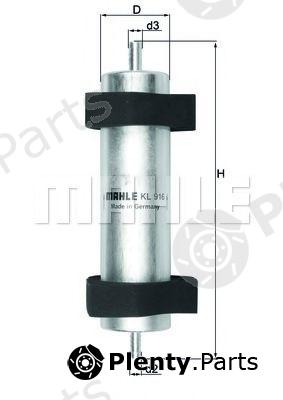  KNECHT part KL916 Fuel filter