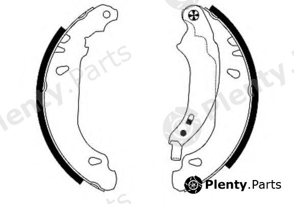  HELLA part 8DB355001-881 (8DB355001881) Brake Shoe Set