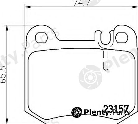  HELLA part 8DB355008-831 (8DB355008831) Brake Pad Set, disc brake