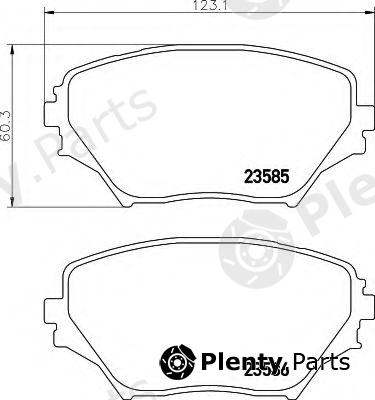  HELLA part 8DB355009-741 (8DB355009741) Brake Pad Set, disc brake