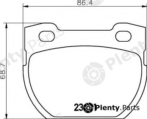  HELLA part 8DB355010-921 (8DB355010921) Brake Pad Set, disc brake