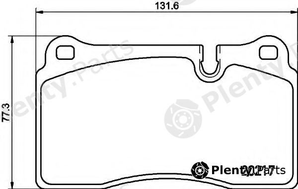  HELLA part 8DB355013-201 (8DB355013201) Brake Pad Set, disc brake