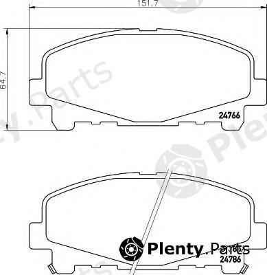  HELLA part 8DB355013-881 (8DB355013881) Brake Pad Set, disc brake