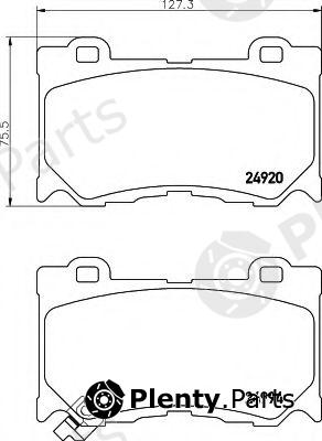  HELLA part 8DB355015-411 (8DB355015411) Brake Pad Set, disc brake