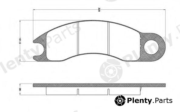  REMSA part 1020 Brake Pad Set, disc brake