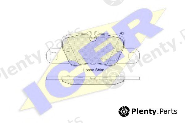  ICER part 182207 Brake Pad Set, disc brake