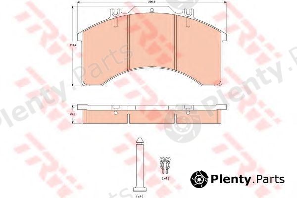  TRW part GDB5022 Brake Pad Set, disc brake