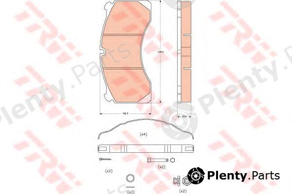  TRW part GDB5082 Brake Pad Set, disc brake