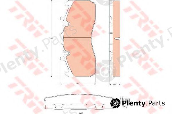  TRW part GDB5102 Brake Pad Set, disc brake
