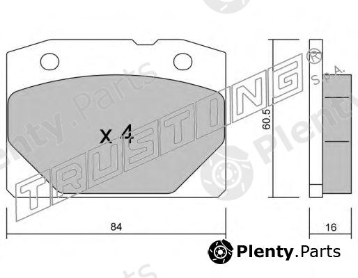  TRUSTING part 008.0 (0080) Brake Pad Set, disc brake