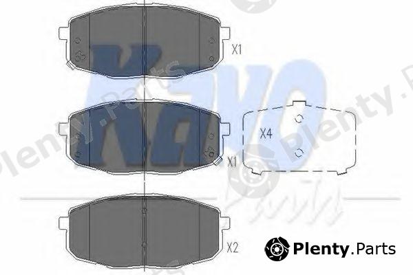  KAVO PARTS part KBP-4004 (KBP4004) Brake Pad Set, disc brake