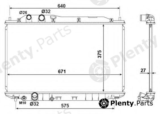  NRF part 53186 Radiator, engine cooling