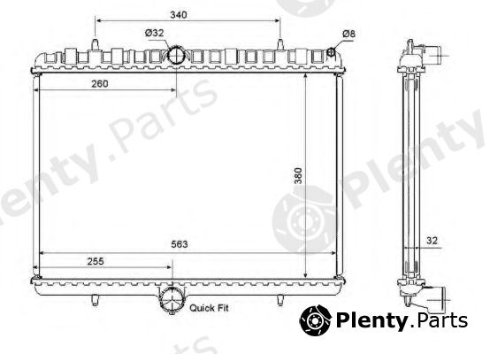  NRF part 53861 Radiator, engine cooling