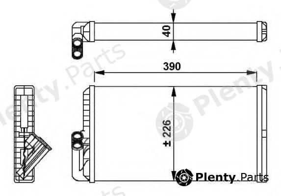  NRF part 54256 Heat Exchanger, interior heating