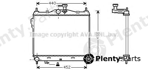  AVA QUALITY COOLING part HYA2101 Radiator, engine cooling