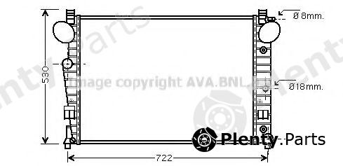  AVA QUALITY COOLING part MSA2308 Radiator, engine cooling