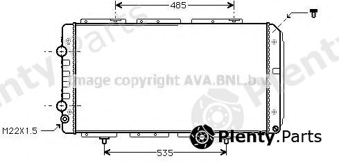  AVA QUALITY COOLING part PE2150 Radiator, engine cooling