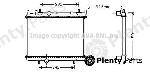  AVA QUALITY COOLING part PE2263 Radiator, engine cooling