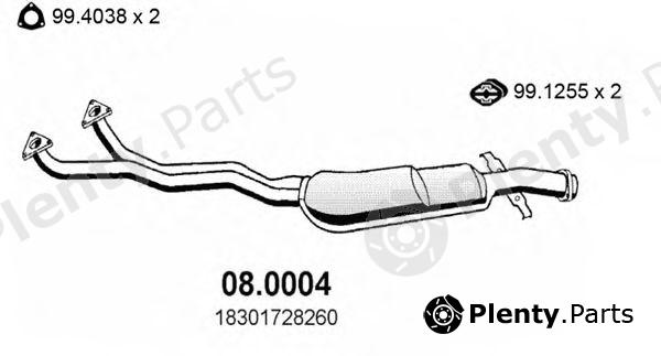  ASSO part 08.0004 (080004) Catalytic Converter