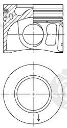  KOLBENSCHMIDT part 41072620 Piston