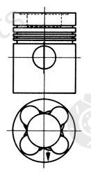  KOLBENSCHMIDT part 93568600 Piston