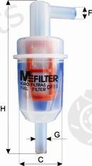  MFILTER part DF11 Fuel filter