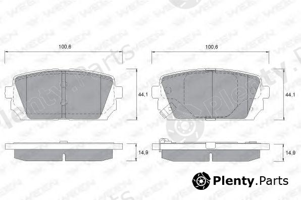  WEEN part 151-2578 (1512578) Brake Pad Set, disc brake