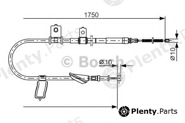  BOSCH part 1987482351 Cable, parking brake