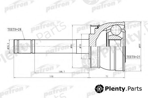  PATRON part PCV9721 Joint Kit, drive shaft